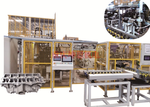 發動機缸體香蕉成人APP视频鋼球/碗形塞塗膠、壓裝檢漏生產線